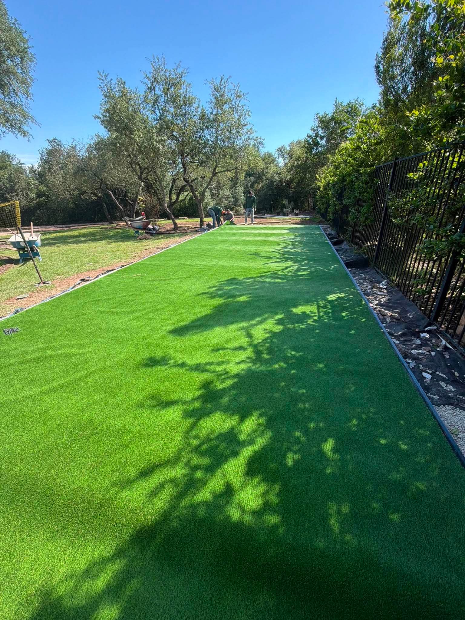 Artificial turf installation by Elite Irrigation Solutions